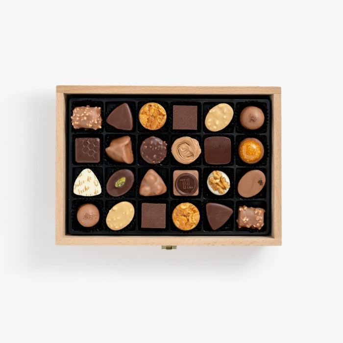 48 Assorted Chocolates in Wood Box