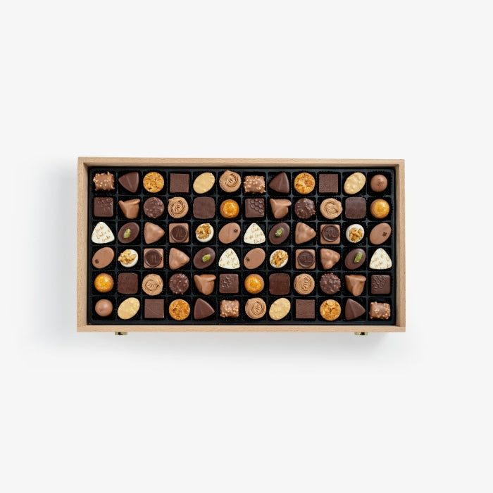 144 Assorted Chocolates in Wood Box