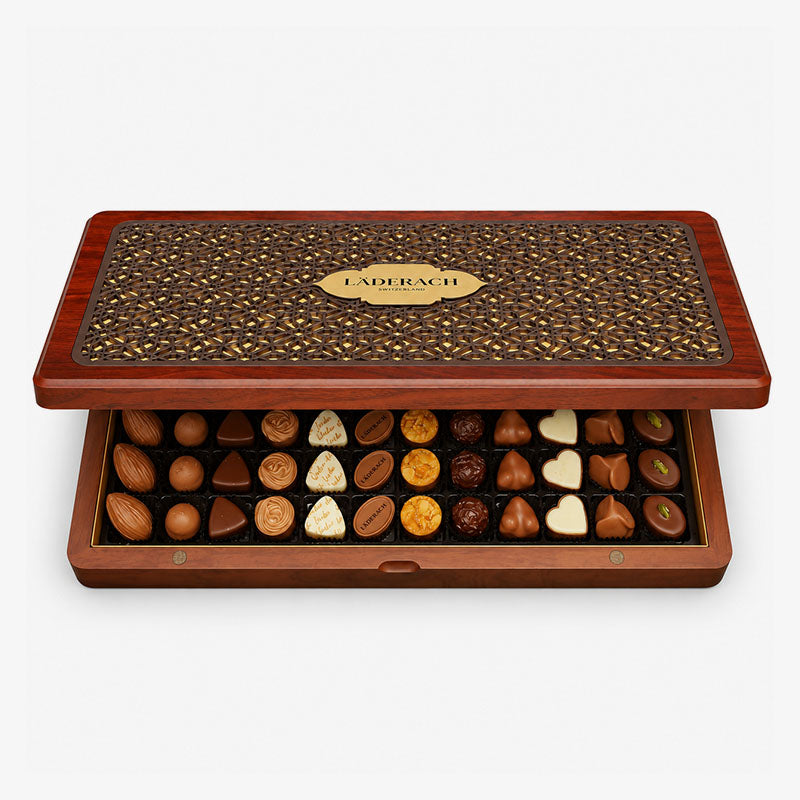 72 Assorted Chocolates in Wood Box