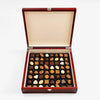 Brown Wooden Luxury Praline Box 64 pcs