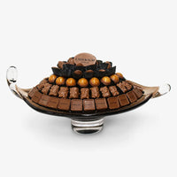 Small Oval Glass Praline Tray