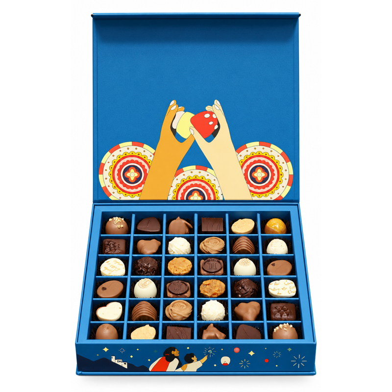 Läderach Diwali Box – 36 Pcs