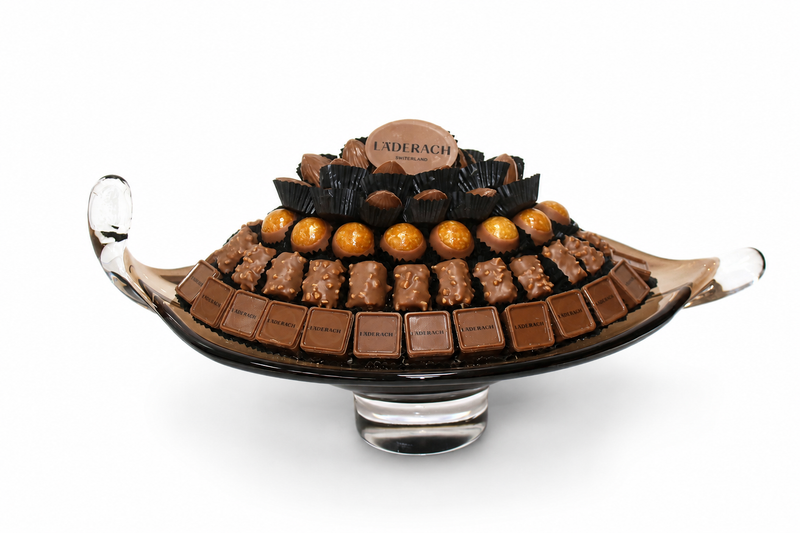 Small Oval Glass Praline Tray