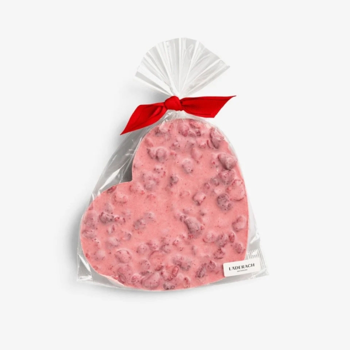 FrischSchoggi Heart Raspberry White